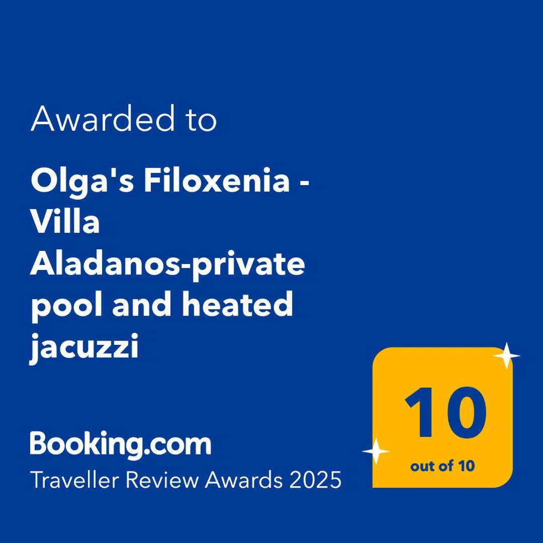 Olga'S Filoxenia - Villa Aladanos-Private Pool And Heated Jacuzzi Makhairoí Eksteriør bilde
