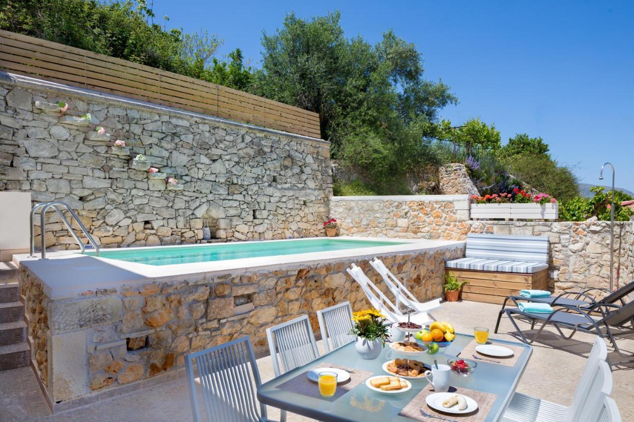 Olga'S Filoxenia - Villa Aladanos-Private Pool And Heated Jacuzzi Makhairoí Eksteriør bilde